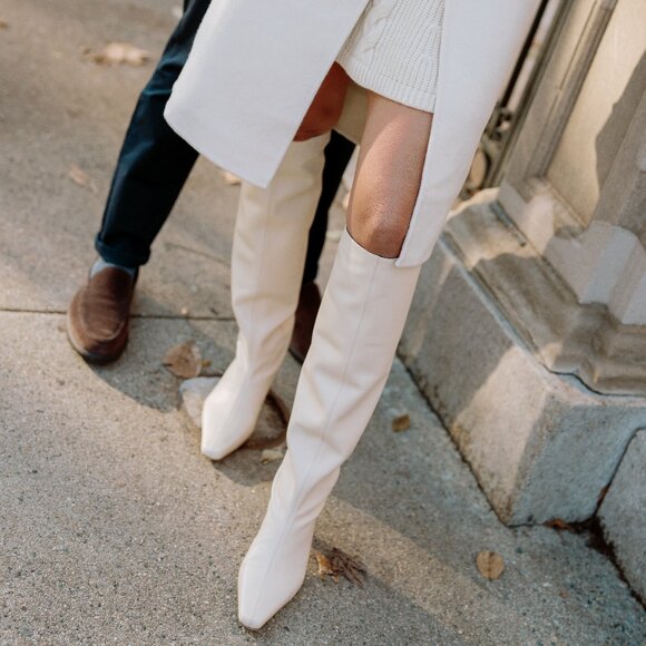 STAUD Wally Boot in Cream - Picture 4 of 8